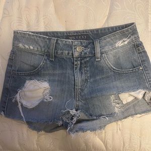 Guess denim shorts!!!! in perfect condition only worn once!!!💕